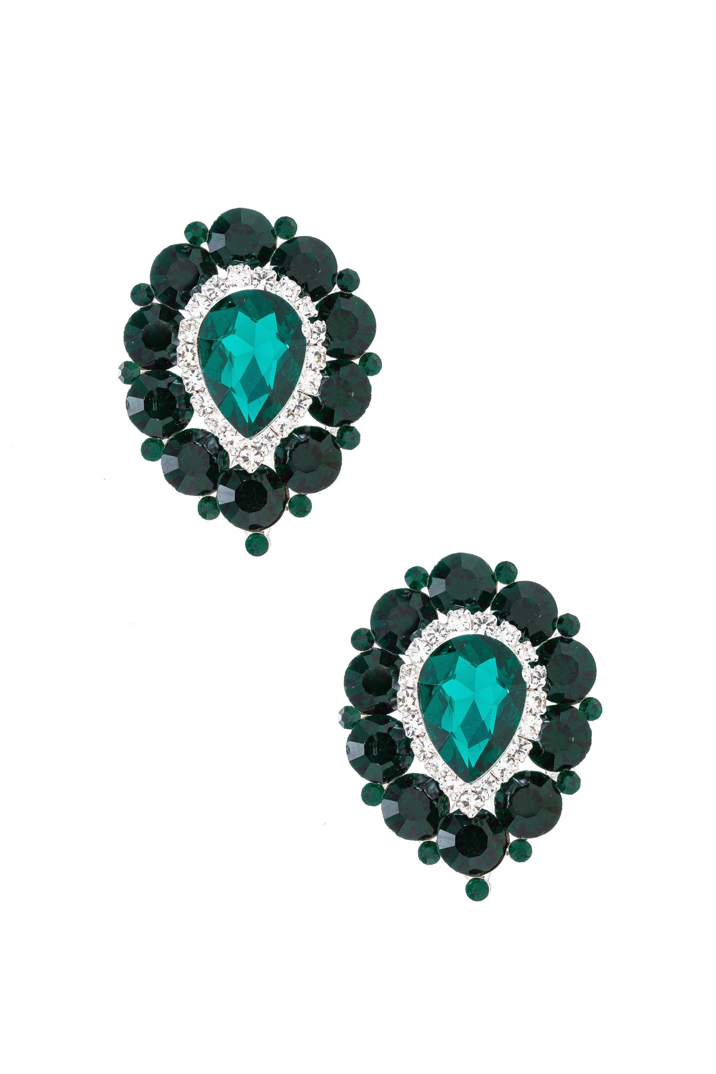 Savoir Vintage Earrings in Green