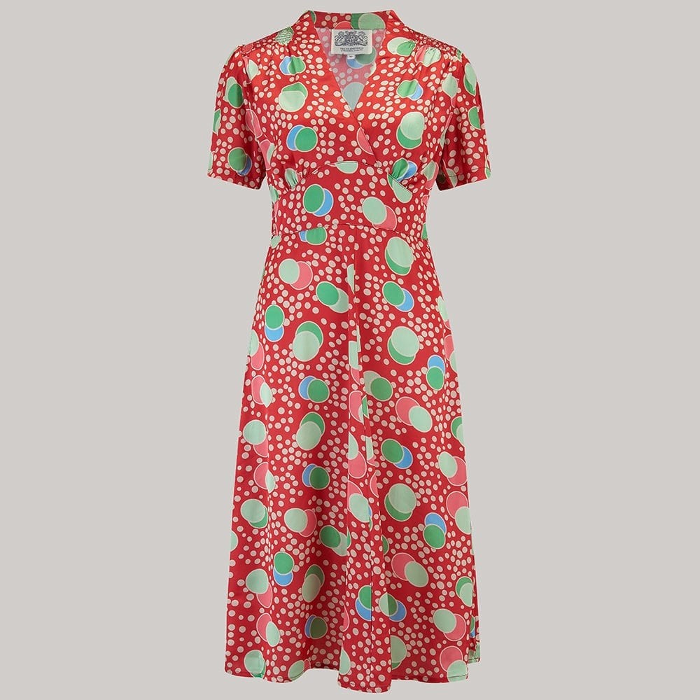 Crawford 1940s Dress in Atomic Print