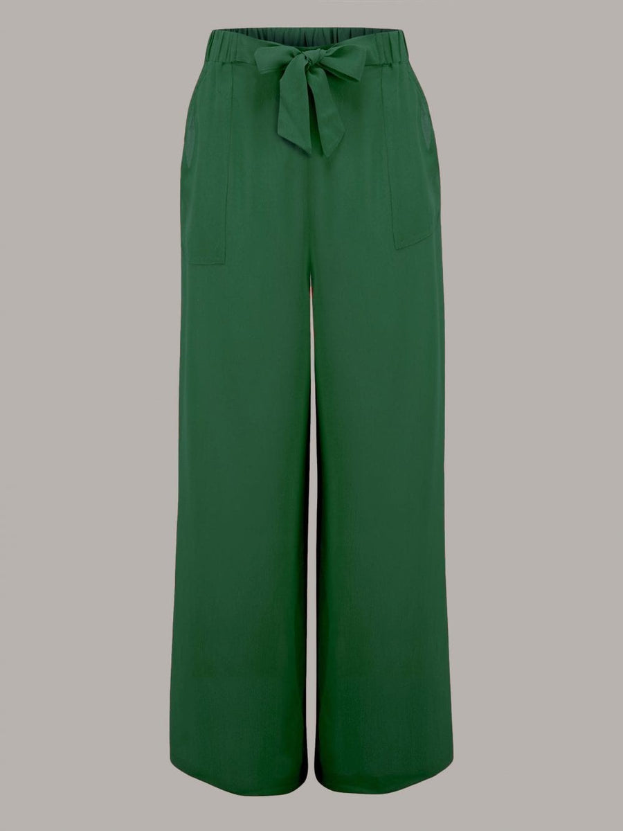 Gretta 1940s Trousers in Green