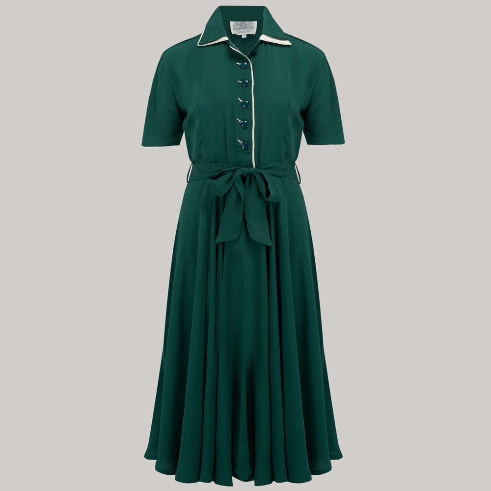 Lana 1940s Dress in Green