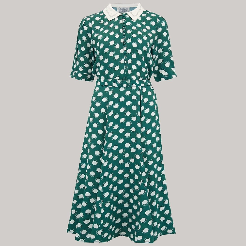Rita 1930s Dress in Green