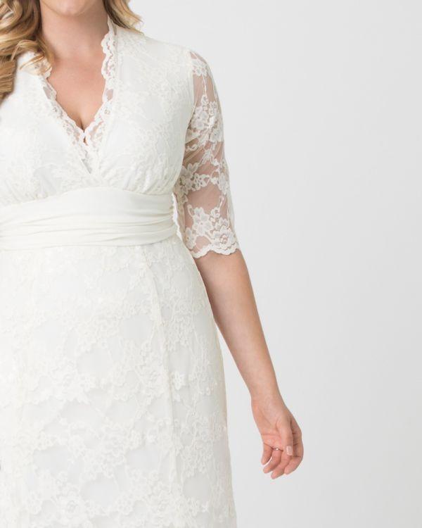 1950s Style Lace Wedding Gown in Ivory