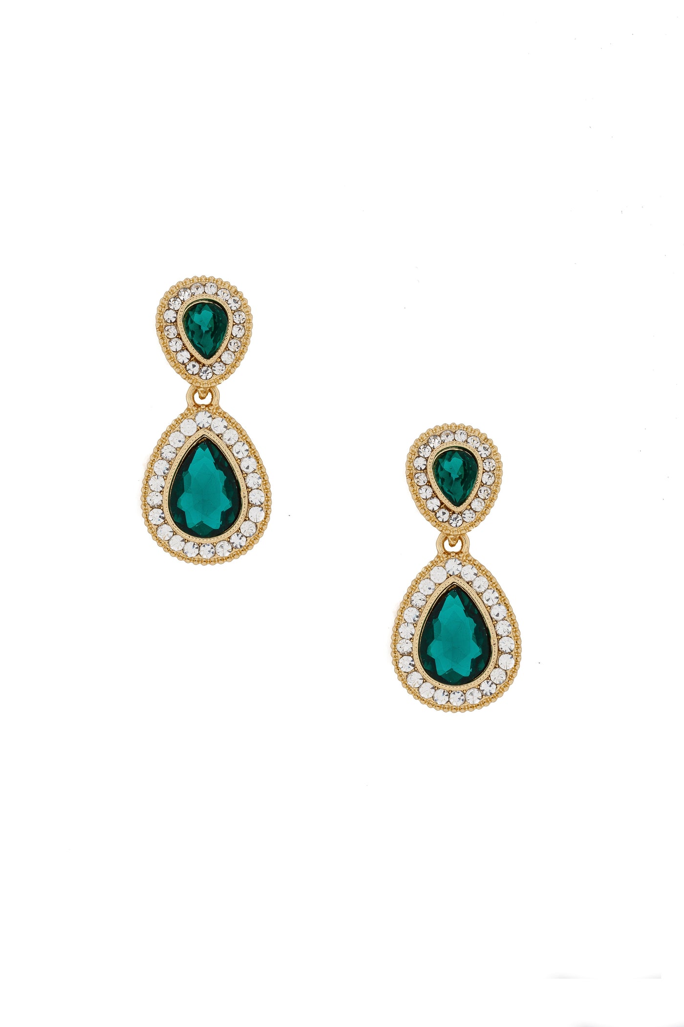 Mystique Chandelier Earrings in Emerald - SOLD OUT