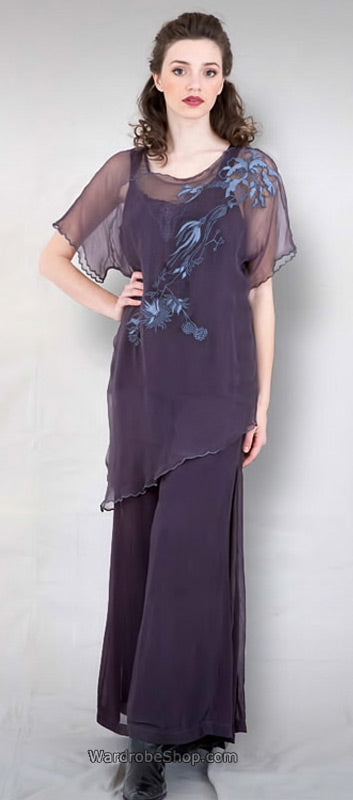 Ivory Palazzo Pants Nataya B-74