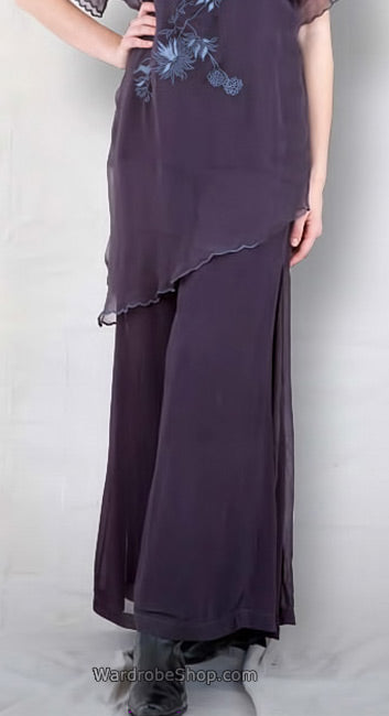 Ivory Palazzo Pants Nataya B-74