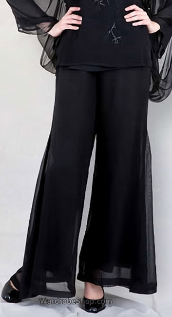 Ivory Palazzo Pants Nataya B-74