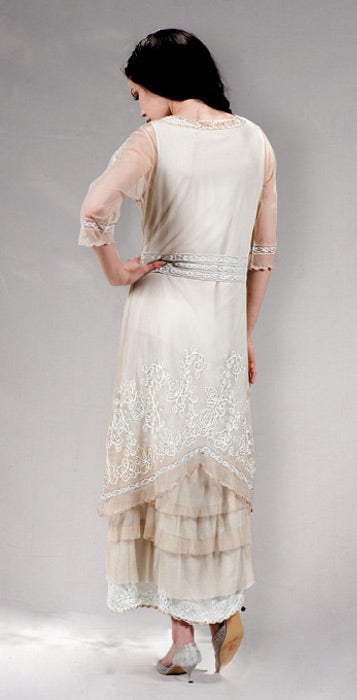 AL-2101 Titanic Tea Length Dress in Sage-Lavender - SOLD OUT