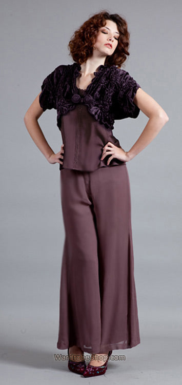 S-33 Nataya Amethyst Mosscrepe Camisole
