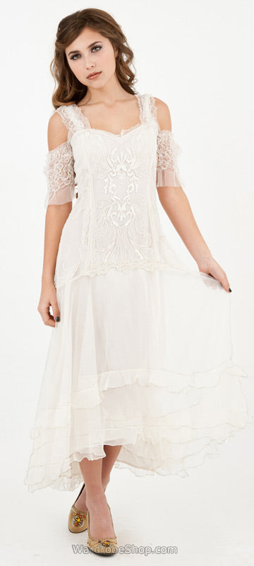 Venetian Wedding Dress in Cream by Nataya