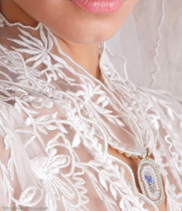 Victorian Inspired Bridal Neck Ornament by Nataya - SOLD OUT