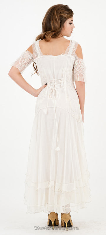 Venetian Wedding Dress in White by Nataya