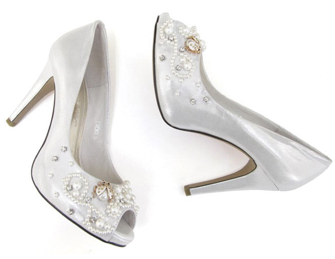 Beaded Bridal Heels