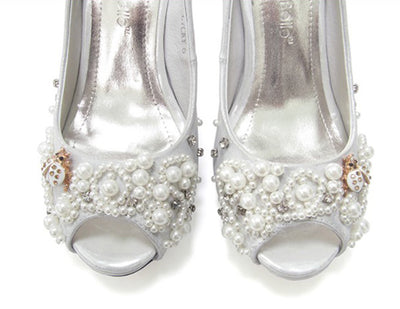 Beaded Bridal Heels