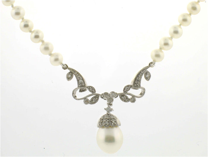 Victorian Bridal Pearl Necklace