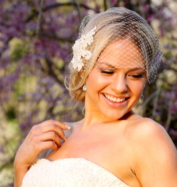 TH-115 Birdcage Gatsby style wedding veil
