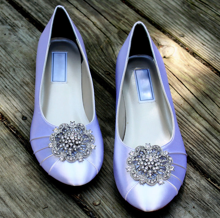 Vintage inspired ballet flats, Model "Lillian"
