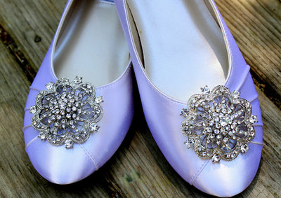 Vintage inspired ballet flats, Model "Lillian"