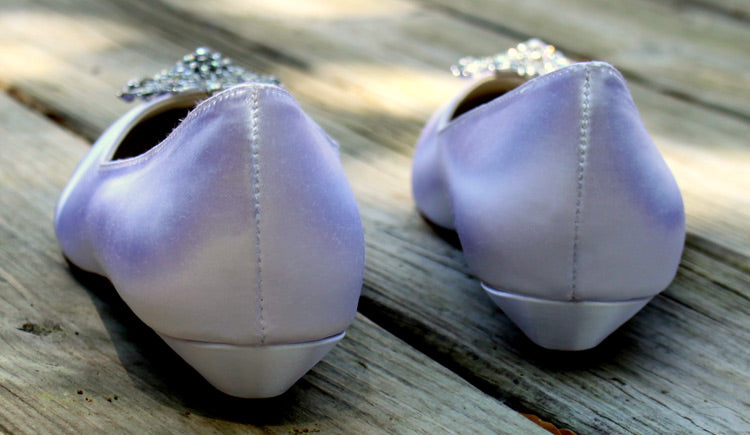 Vintage inspired ballet flats, Model "Lillian"