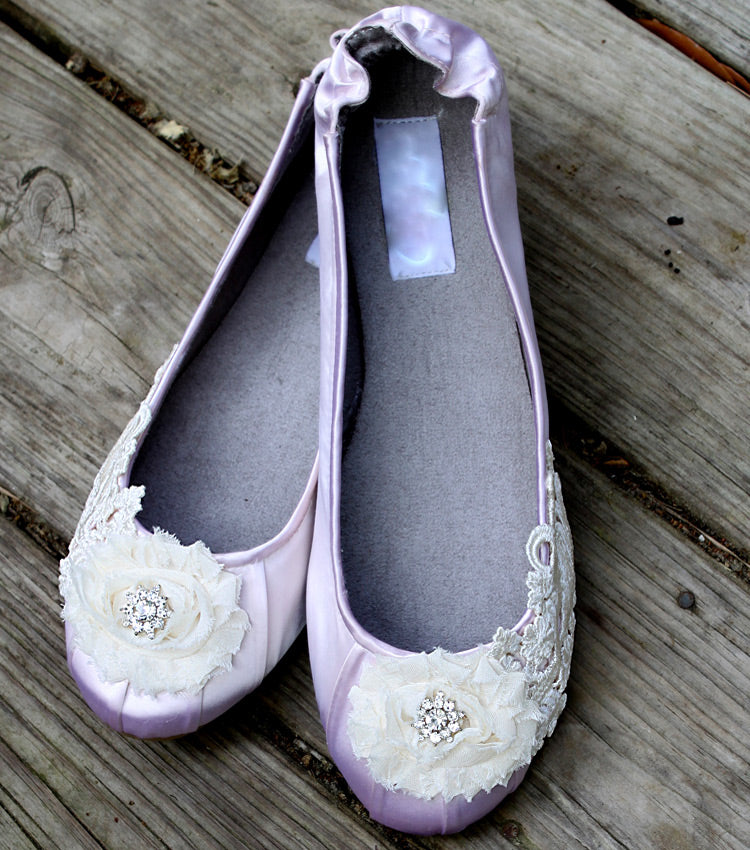Edwardian inspired ballet flats, Model "Odette"