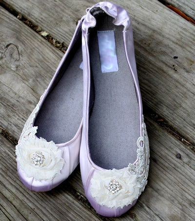 Edwardian inspired ballet flats, Model "Odette"