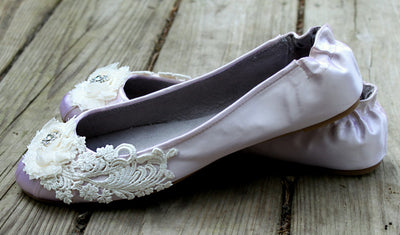 Edwardian inspired ballet flats, Model "Odette"