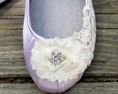 Edwardian inspired ballet flats, Model "Odette"