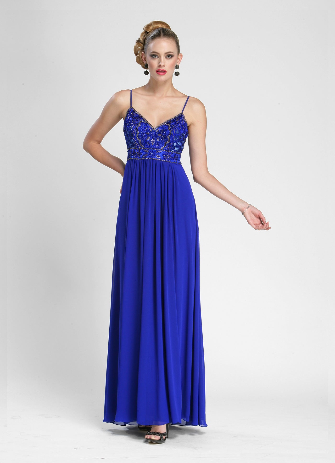Pure Elegance Empire Waist Prom Dress by Sue Wong