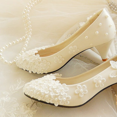 Daisy Raised Vintage Style Wedding Flats Shoes Buy Lace N Bling