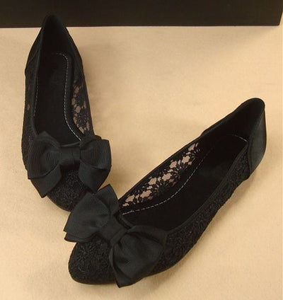 Romantic Bow Wedding Flats ZX_L045 Buy Lace N Bling at the WS