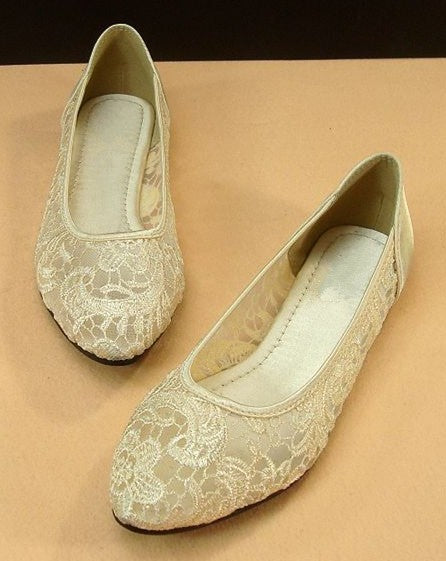 Romantic Bow Wedding Flats SOLD OUT