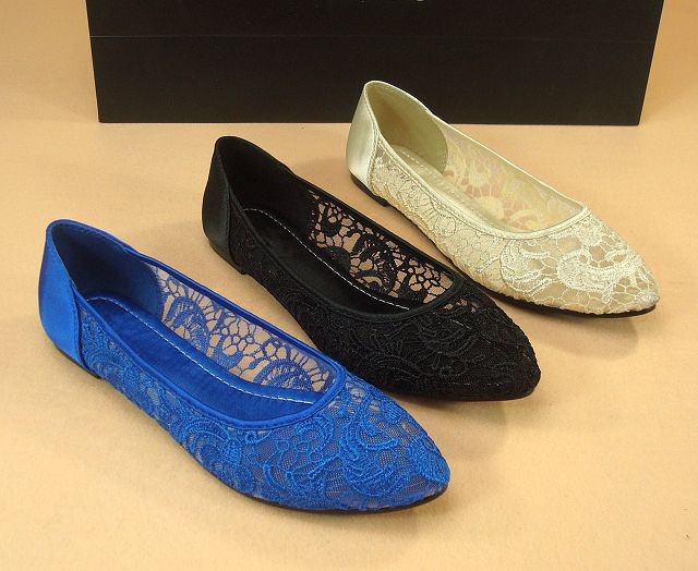 Romantic Bow Wedding Flats ZX_L045 Buy Lace N Bling at the WS