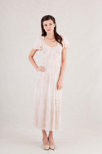 Romantic Vintage Style Wedding Dress by Nataya - SOLD OUT