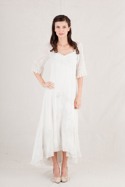 Asymmetrical Vintage Bridal Gown by Nataya 40189