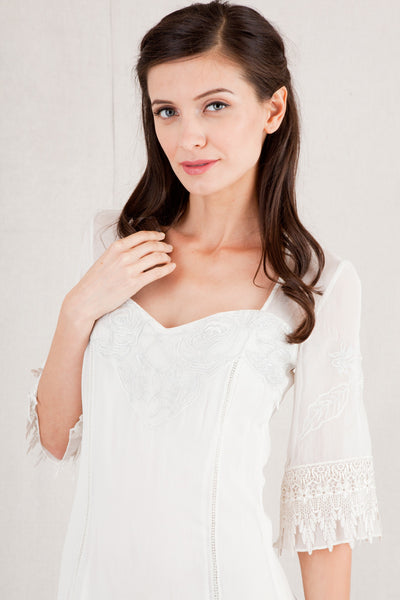 Asymmetrical Vintage Bridal Gown by Nataya 40189