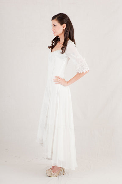 Asymmetrical Vintage Bridal Gown by Nataya 40189
