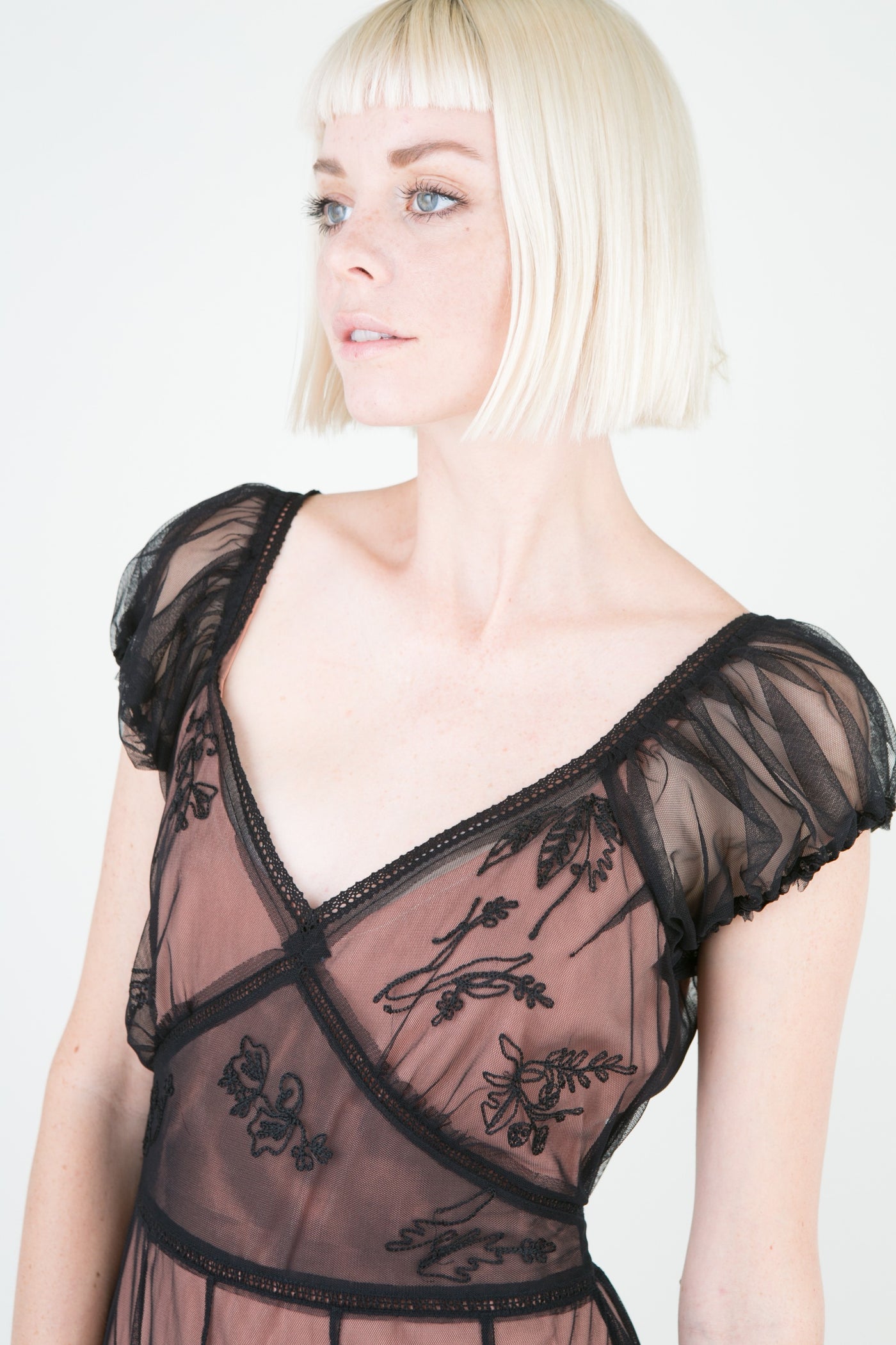 Ballerina Tea Party Dress in Black-Rose by Nataya - SOLD OUT