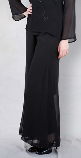 Black Palazzo Pants Nataya B-74