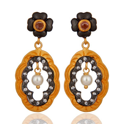 Decadent Drop Pearl Vintage Earrings - SOLD OUT