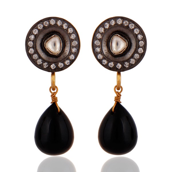 Essence of Ebony Vintage Drop Earrings