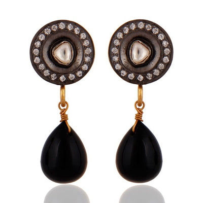 Essence of Ebony Vintage Drop Earrings