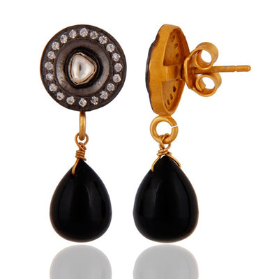 Essence of Ebony Vintage Drop Earrings