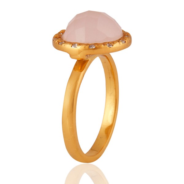 Frosted Topaz Vintage Cocktail Ring