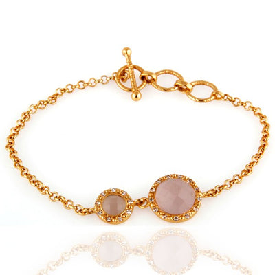 Frosted Topaz Vintage Crystal Necklace