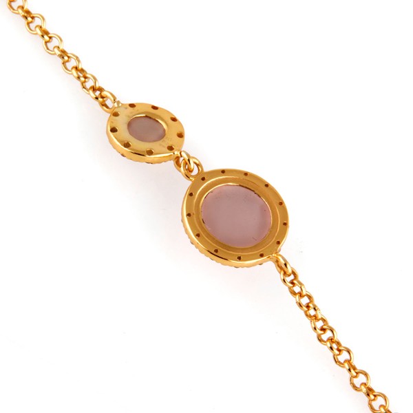 Frosted Topaz Vintage Crystal Necklace