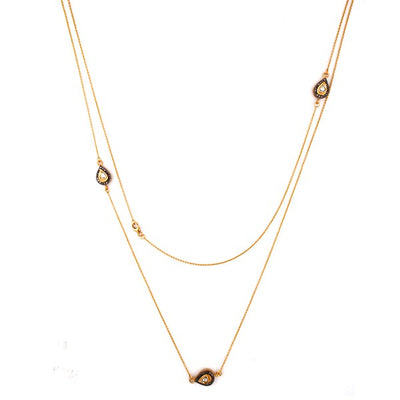 Draped Teardrop Vintage Statement Necklace