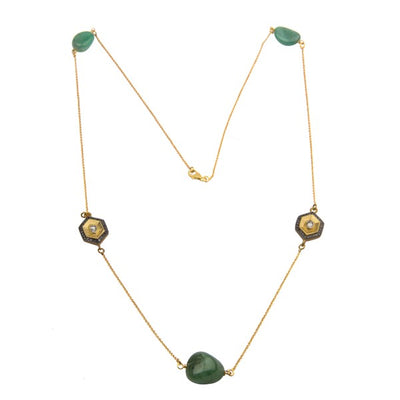 Point-Of-Interest Vintage Gold Necklace