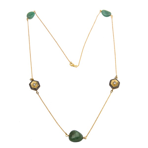 Point-Of-Interest Vintage Gold Necklace