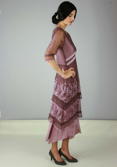 Vintage Titanic Tea Party Dress in Mauve by Nataya - SOLD OUT