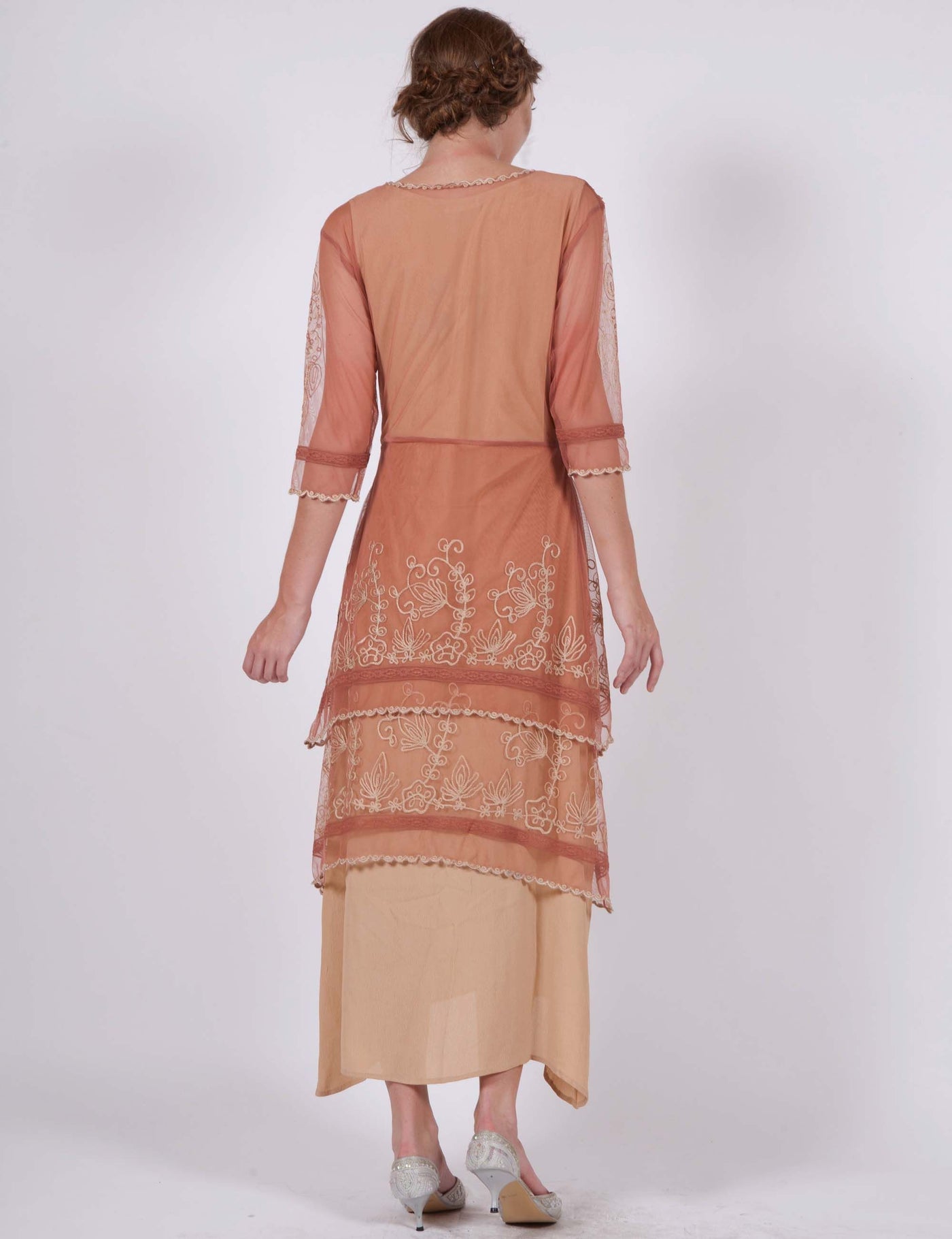 Vintage Titanic Dress in RoseGold