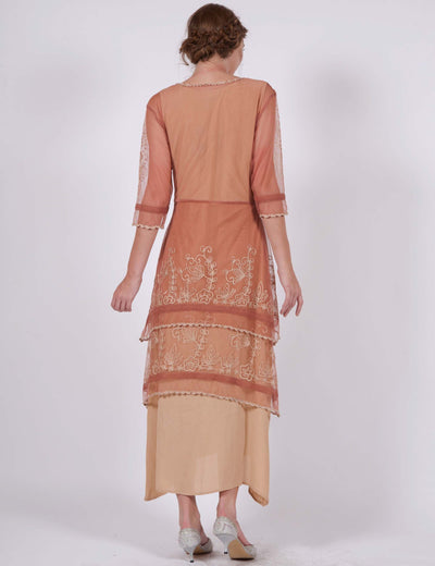 Vintage Titanic Dress in RoseGold